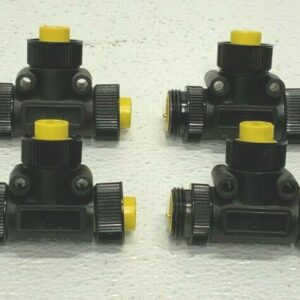 Lot of 4 Allen Bradley 898N-543ES-NKF T-Port Power Connector 8 A 600 V 249C