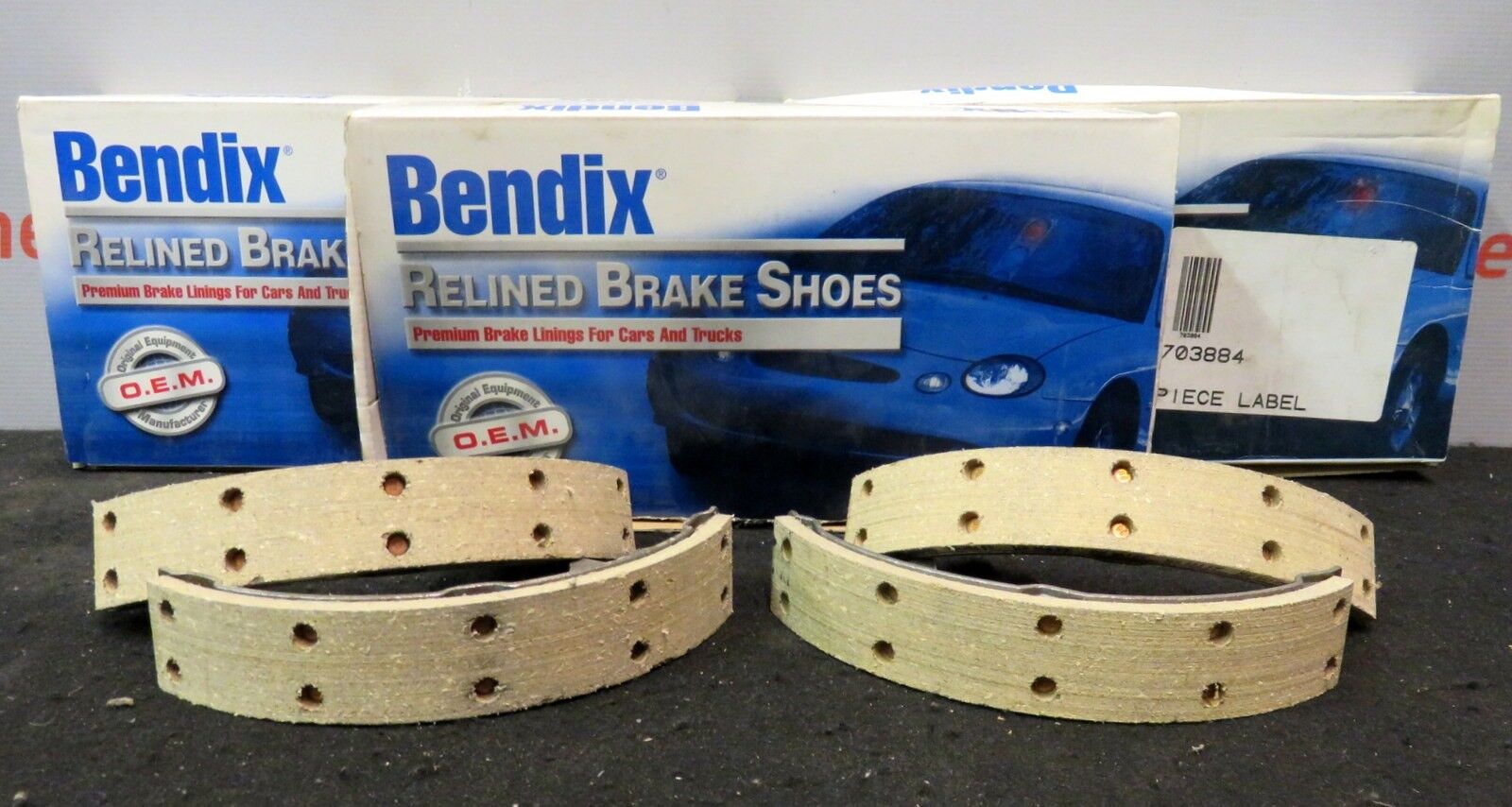 Bendix R519 Relined Brake Shoes Rear New Lot of 3 Sets_0 Bendix R519 Relined Brake Shoes Rear New Lot of 3 Sets