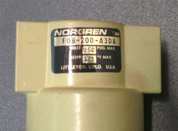 Norgren F08-200-A3DA Inline Air Filter In Line Compact Lot of 2