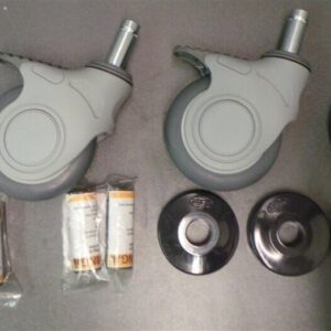 Nextel Casters Wheels Gray Locking New Lot of 4