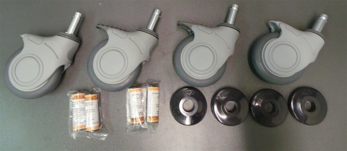 Nextel Casters Wheels Gray Locking New Lot of 4_0 Nextel Casters Wheels Gray Locking New Lot of 4