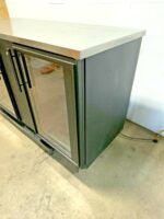 True TBB-3G-HC-LD 69" 2 Glass Swing Door Back Bar Refrigerator Cooler W/Lighting