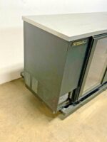 True TBB-3G-HC-LD 69" 2 Glass Swing Door Back Bar Refrigerator Cooler W/Lighting