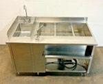 Hatco FR2-6B Hydro-Heater 3 Well Stainless Steel Food Cabinet Sink Rethermalizer