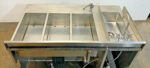 Hatco FR2-6B Hydro-Heater 3 Well Stainless Steel Food Cabinet Sink Rethermalizer