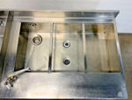 Hatco FR2-6B Hydro-Heater 3 Well Stainless Steel Food Cabinet Sink Rethermalizer