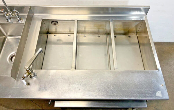 Hatco FR2-6B Hydro-Heater 3 Well Stainless Steel Food Cabinet Sink Rethermalizer