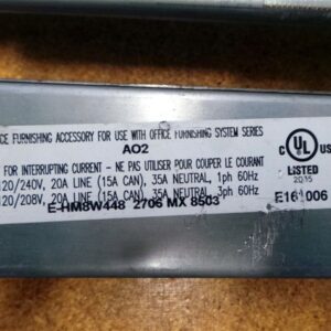 Haworth 41" Cubical Power Strip Connector Series A02 Electrical Bridge Lot of 5