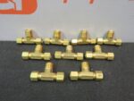 Eaton Brass Tee Threaded 1/4" T X 1/4" M New Lot of 10