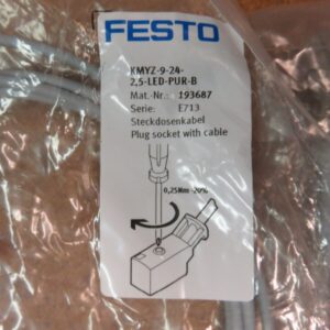 Festo Electric CPE10-M1BH-3G1-M7 Pneumatic Valve Cable KMYZ-9-24 New Lot of 2
