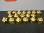 Eaton Brass Adapter 1/8" NPTM 1/4" FMPT Water Oil Gas Air New Lot of 18