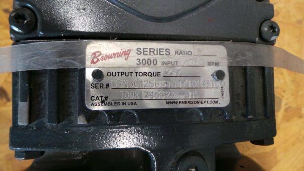 Browning Series 3000 Intelligear CBN30125B3A 1HP 1730RPM 143T Frame w/ Gear New.