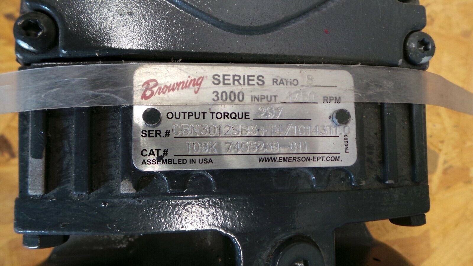 Browning Series 3000 Intelligear CBN30125B3A 1HP 1730RPM 143T Frame w/ Gear New._4 Browning Series 3000 Intelligear CBN30125B3A 1HP 1730RPM 143T Frame w/ Gear New.