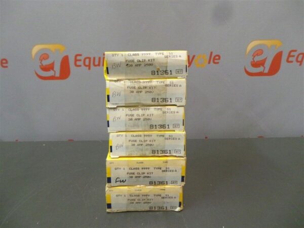 Square D Fuse Clip Kit 81361 Class 9999 30Amp 250V Lot of 6 New