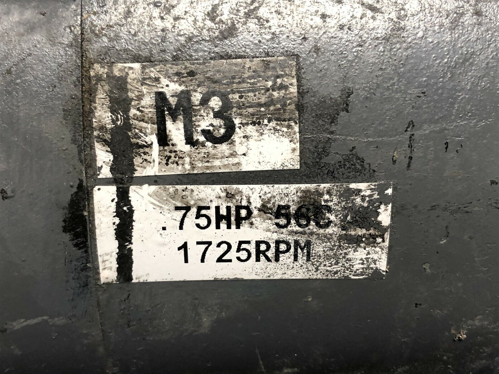 Baldor .75 Hp 1725 RPM Industrial Electric Motor M3 56C Frame _3 Baldor .75 Hp 1725 RPM Industrial Electric Motor M3 56C Frame