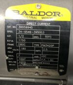 Baldor Industrial Direct Current Motor 30059945 .5 HP 1750 RPM D80C Frame