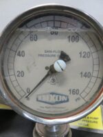 Dixson Outlet Pressure Gauge Oil Filled Sani Flow 160psi Lot of 3