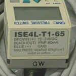 NEW SMC Pneumatics ISE4L-T1-65 Pressure Switch 0-100 kPa 1/8" NPT F PNP 251G