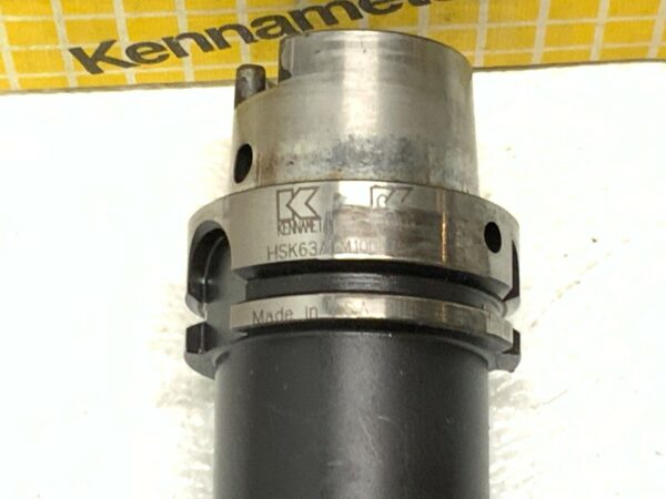 Kennametal HSK63AEM100375 Form A End Mill Adapter 2" x 3.75" x 2.46" 3/8" 254E