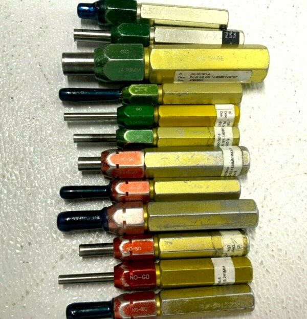 Lot of 19 Vermont Gage/Dundick Go NO GO Carbide Plug Gauges 9.76mm 238E