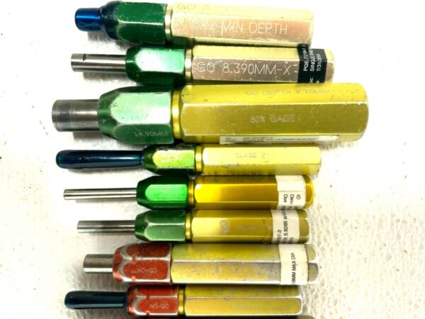 Lot of 19 Vermont Gage/Dundick Go NO GO Carbide Plug Gauges 9.76mm 238E
