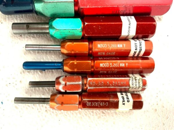 Lot of 19 Vermont Gage/Dundick Go NO GO Carbide Plug Gauges 9.76mm 238E