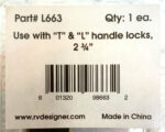 NEW Lot of 11 RV Designer L663 T And L Handle Cam Lock Repl. Cylinder 2-3/4"