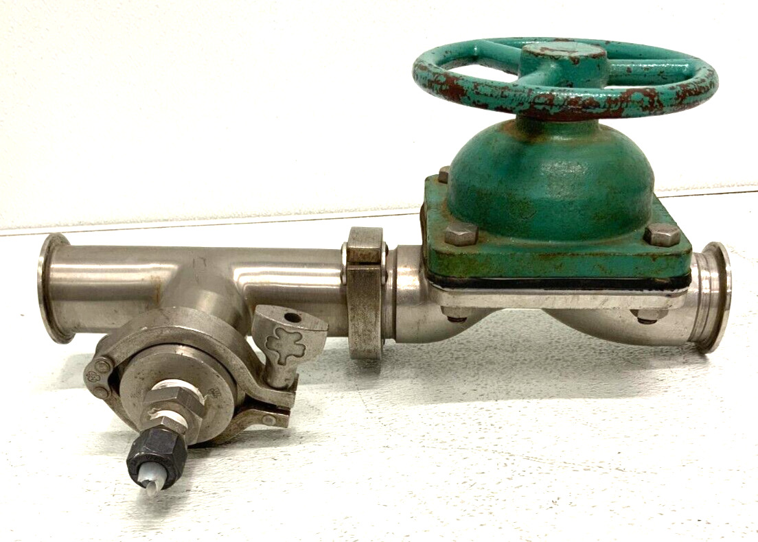 MR Tri Clover 181MP-2-EP-G-316 2" Stainless Steel Sanitary Diaphragm Valve 216B_0 MR Tri Clover 181MP-2-EP-G-316 2" Stainless Steel Sanitary Diaphragm Valve 216B