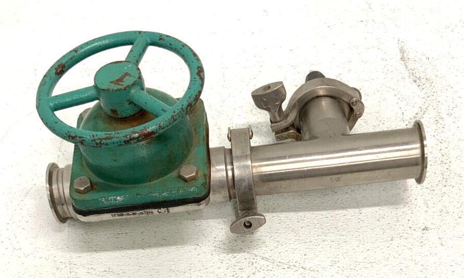 MR Tri Clover 181MP-2-EP-G-316 2" Stainless Steel Sanitary Diaphragm Valve 216B_1 MR Tri Clover 181MP-2-EP-G-316 2" Stainless Steel Sanitary Diaphragm Valve 216B