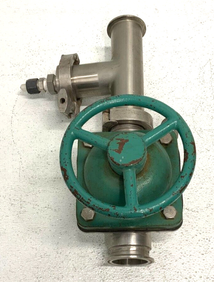 MR Tri Clover 181MP-2-EP-G-316 2" Stainless Steel Sanitary Diaphragm Valve 216B_3 MR Tri Clover 181MP-2-EP-G-316 2" Stainless Steel Sanitary Diaphragm Valve 216B