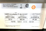 VWR 89511-424 51030018 Laboratory Incubator F Air 2.3CF Oven 75C 120V 360W 202A