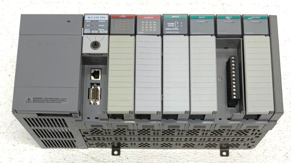 Allen Bradley 1746-A7 SLC-500 7-Slot Rack SLC-5/03 Power Supply PLC Controller_0 Allen Bradley 1746-A7 SLC-500 7-Slot Rack SLC-5/03 Power Supply PLC Controller