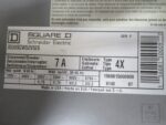 Square D 8539SCW52V02S Heavy Duty Disconnect Breaker Switch 4X New