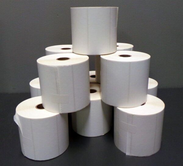 Thermal Transfer Permanent Adhesive Labels 158401 1"Ctr. 2"X 4" Lot of 11
