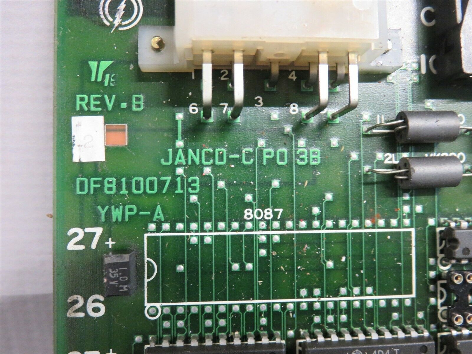 Yaskawa JANCD-CPO3B CO3B DF8100713 Control Circuit Board PC Rev B YASAC_1 Yaskawa JANCD-CPO3B CO3B DF8100713 Control Circuit Board PC Rev B YASAC