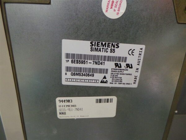 Siemens Simatic Power Supply 6ES5951 7ND41