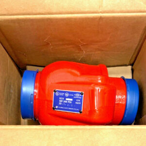Global SCV 3" 300PSI 21BAR Grooved Iron Swing Check Valve Fire Protection 21E