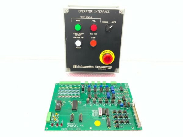 NEW Automation Technology 54-09230 Rev.G PC Board w/Operator 12.4 Enclosure 75A