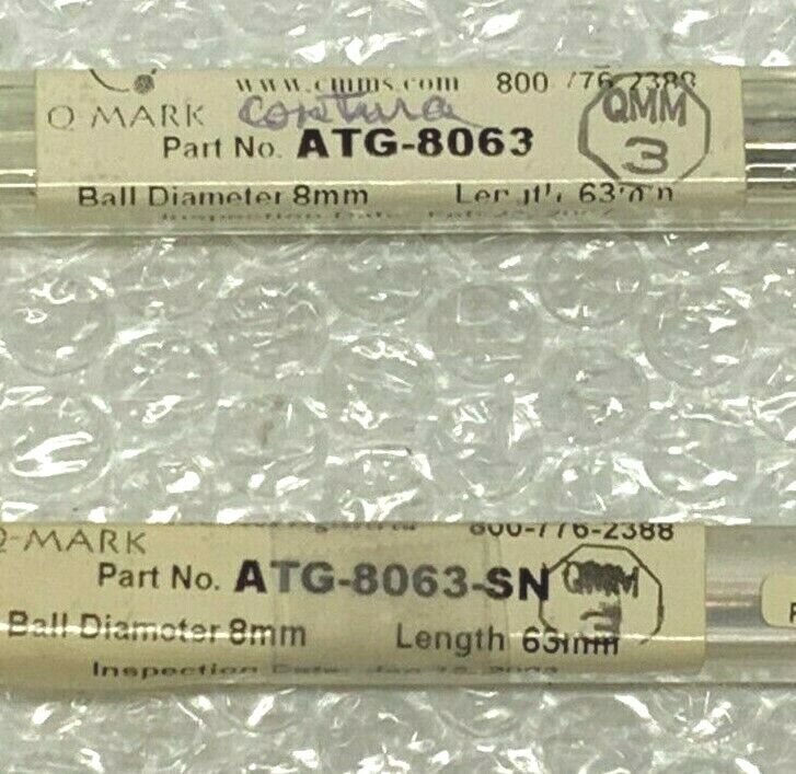 Q-Mark ATG-8063-SN & ATG-8063 M5 Stylus w/8mm Ball Overall Length 63 mm 254E_3 Q-Mark ATG-8063-SN & ATG-8063 M5 Stylus w/8mm Ball Overall Length 63 mm 254E
