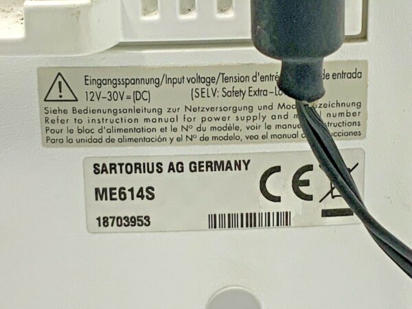 Sartorius ME614S Genius Analytical Motorized Balance 610 g x 0.1 mg A10B