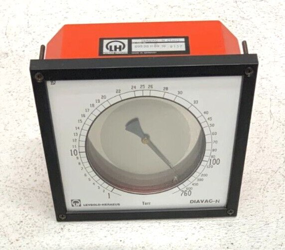 Leybold-Heraeus DIAVAC-N Diaphragm Vacuum Pressure Gauge Gage 0-760 Torr 22B_0 Leybold-Heraeus DIAVAC-N Diaphragm Vacuum Pressure Gauge Gage 0-760 Torr 22B