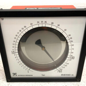 Leybold-Heraeus DIAVAC-N Diaphragm Vacuum Pressure Gauge Gage 0-760 Torr 22B
