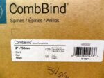 CombBind Book Binding Spines Comb 2" 50mm 3/4" 20mm Black New Lot