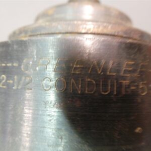 Greenlee Conduit Knockout Punch & Die Set 2 1/2" - 1" Lot of 4