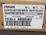 Osram 4' LED 15.5 W Frosted G13 Bi-Pin Base 75182-2 Lamp Light Bulb Lot of 10