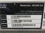 Cisco SF300-24 24 Port 10/100 Managed Switch Gigabit Uplinks