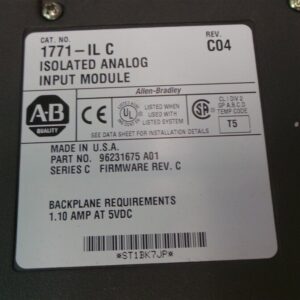 Allen Bradley 1771-1L C C04 Isolated Analog Input Module