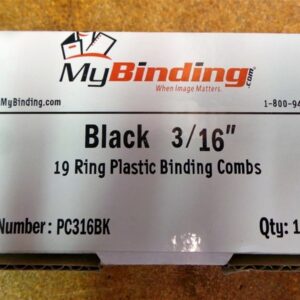My Binding Black PC316BK PC140BK 3/16" 1/4" Binding Spiral Spines New Lot of 200