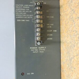 Allen Bradley Bulletin Power Supply Series B 120V 1/5 Amp 1771-P2
