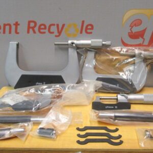 Phase II 107-032 Set of C Clamps 0-6" Grad Precision Outside Micrometer New